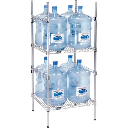 Nexel 5 Gallon Water Bottle Storage Rack, 8 Bottle Capacity 797085